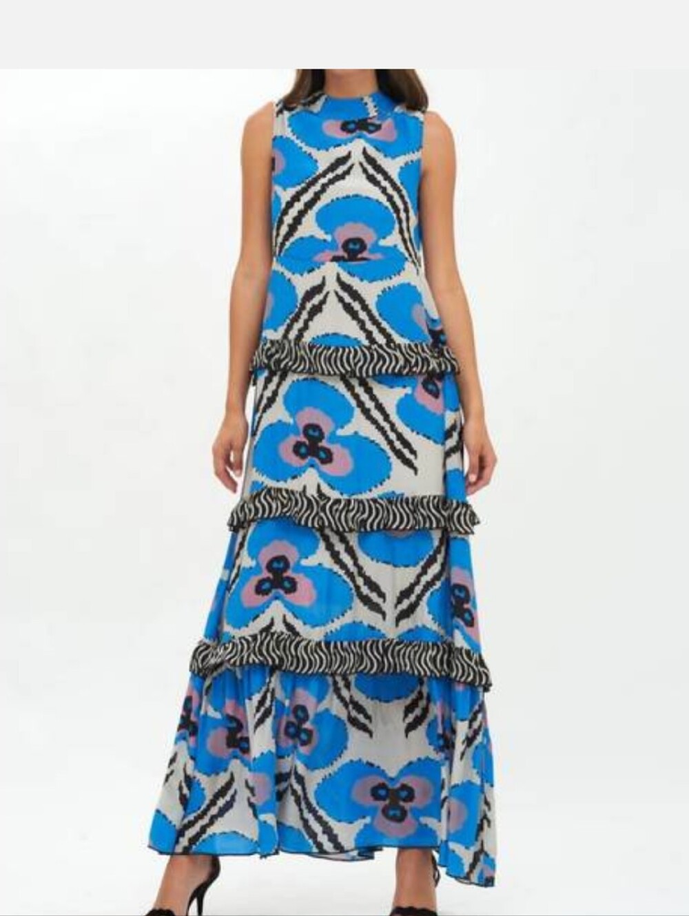 Oliphant Maxi In Cobalt Patola In Size XS